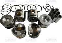 Moteur CRT KUSIMA Factory, piston de 83 mm avec jeu de segments pour Audi VW CRT 3.0 6 cylindres diesel, moteur OE 059107065FJ, qualité OEM