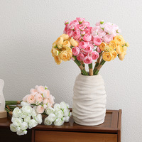 Künstliche Seiden-Pfingstrosen Kleine Moderne Blumen mit Freistehenden Stielen Hochzeitstisch-Dekoration Heim-Vasen-Deko Ballongirlande Blumenschmuck