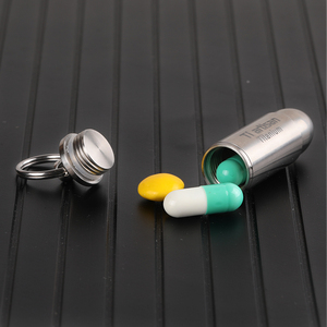 Mini pastillero portátil <span class=keywords><strong>de</strong></span> titanio, contenedor <span class=keywords><strong>de</strong></span> pastillas impermeable para acampar al aire libre y senderismo, práctico estuche <span class=keywords><strong>de</strong></span> almacenamiento <span class=keywords><strong>de</strong></span> pastillas - Product Image 3