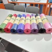 Tapis de yoga TPE monocolore 183*61*0.8 - adapté à un usage domestique, comme tapis pour sauter à la corde, tapis de fitness, tapis de danse, tapis de sol