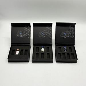 Recyclable Black <b>Magnetic</b> Paper <b>Box</b> For 2ml3ml Single Peptide Vials Custom Insert Cardboard Packaging <b>Box</b> For Multiple Small <b>Box</b> - Product Image 3