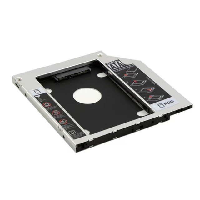 Factory Direct Payment All-aluminum Alloy Notebook Optical Drive Hard Drive Bay SSD Solid State Drive Bracket