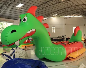 Adults inflatable dragon towable boat 12 seats double tube dragon boat best quality aquatic sports water dragging boat