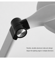Lampe de bureau LED 15W 4000K à large couverture, lumière de table réglable pour le travail