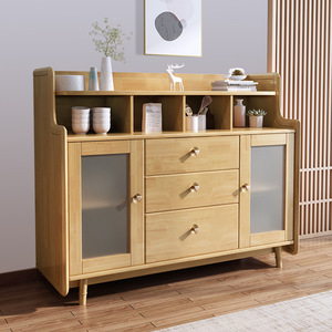 Nordic Solid Wood <b>Sideboard</b> 900mm+ Multifunctional Storage Cabinet For Kitchen And Living Room - Product Image 2