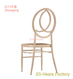 Chaises de mariage en métal doré de luxe, meubles de banquet empilables pour hôtels, événements et appartements, pour le salon, vente en gros - Product Image 6