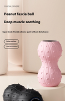Kabellose Yogini-Vibratoren, erdnussförmiger Faszien-Massageball, eingebauter Akku, kabellose Fernbedienung, 5-Gang-Vibration für