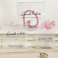 Sacs d'Emballage Personnalisés en PVC avec Logo pour Boucles d'Oreilles et Colliers – Sachets Ziplock Transparentes pour Bijoux avec Logo