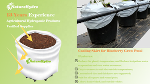 Pots hydroponiques jupe de refroidissement couverture de <span class=keywords><strong>Pot</strong></span> de myrtille garder le substrat humide basses températures protéger la croissance des plantes - Product Image 2