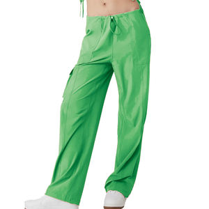 กางเกงคาร์โก้เอวสูงปรับได้สำหรับผู้หญิงมีกระเป๋าหลายช่องความต้องการสูง - Product Image 6