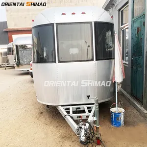 OEM Service Camper Trailer Travel Trailer with Coupler and DOT Tyres airstream camping trailer
