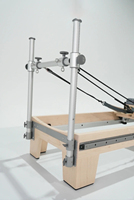 Cama de Pilates Comercial Pilates Factory con Box y Jumpboard, Máquina Reformer de Pilates de Madera de Arce