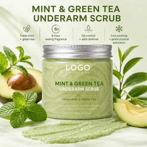 Soin Corporel Naturel Exfoliant Doux pour Nettoyer la Peau des Aisselles Rêches et Ternes, à l'Extrait de Menthe et de Thé Vert, Gommage Blanchissant pour les Aisselles ODM - Product Image 5