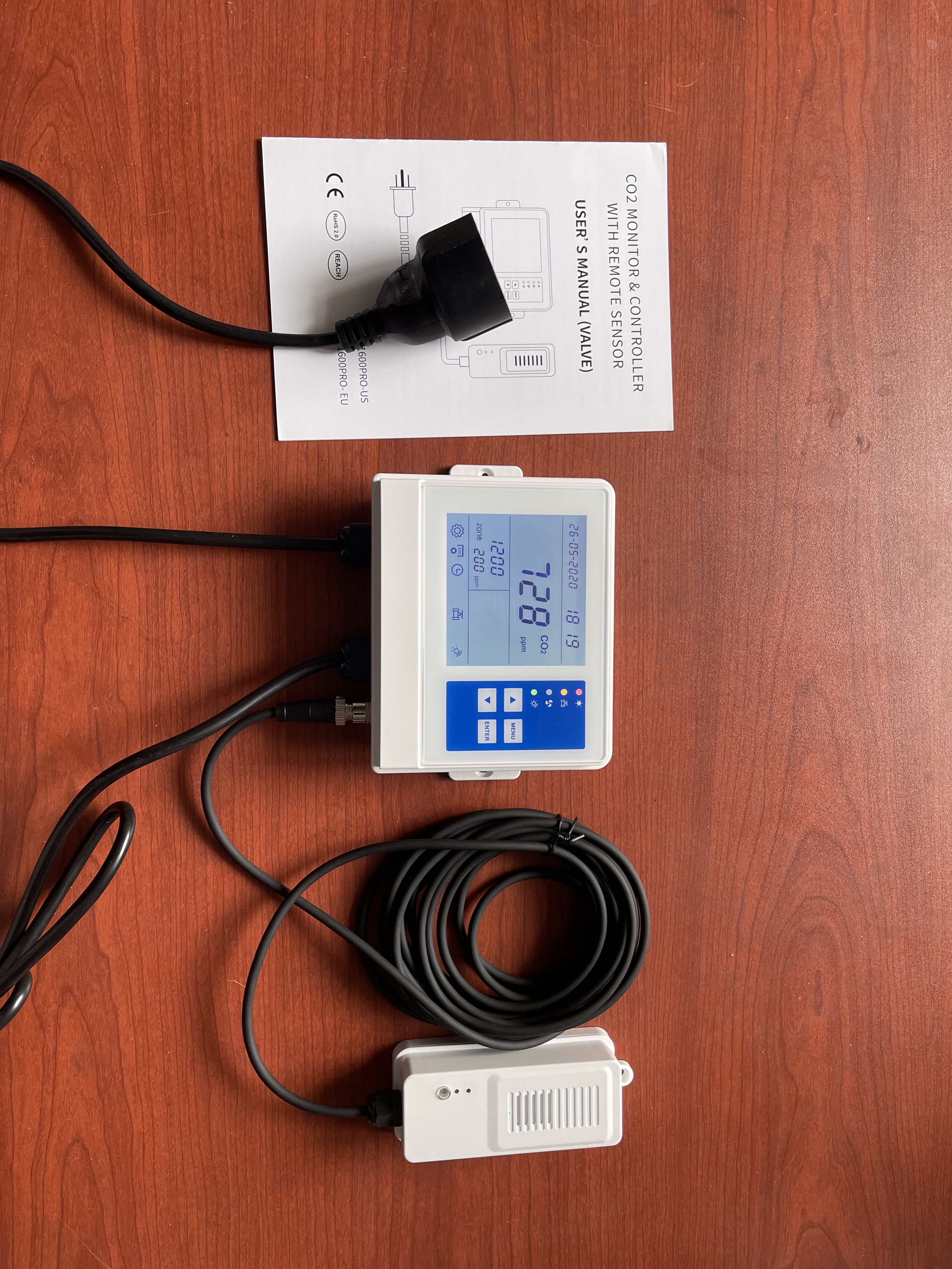 温室栽培用CO2モニター&コントローラーレギュレーターセット 【公式通販】