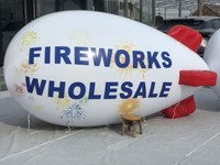 Vente directe d'usine, ballon publicitaire gonflable personnalisé, dirigeable gonflable