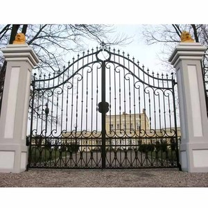 Tùy chỉnh tự động rèn sắt vườn cổng điện trượt đường lái xe Cổng Thiết kế ngoài trời - Product Image 6