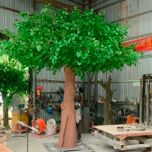 Árvore Artificial Grande de Ficus Banyan Personalizada de Alta Qualidade Anti-UV para Exterior, Suprimentos de Planta Verde Falsa Gigante - Product Image 5