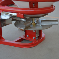 Machine agricole d'épandage de semences et d'engrais pour tracteur 3 points, avec trémie en plastique PE, pour semis de gazon et de sel