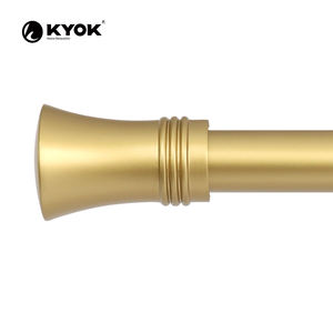 Juego de Barras para Cortinas KYOK de Lujo en Dorado, Estilo Moderno y Elegante, de Alta Resistencia para Baño, Comedor, Balcón, Uso Interior y Exterior - Product Image 1