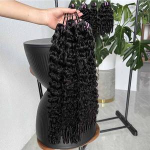 100% vendeur de cheveux bouclés eurisiens humains cheveux vietnamiens bruts non transformés birmans eurisiens cheveux bouclés faisceaux naturels - Product Image 3
