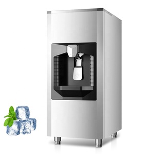 <span class=keywords><strong>Distributeur</strong></span> de glaçons et machine à glaçons Cube pour hôtel-chaîne avec stockage de glace de 60 kg Compresseur Utilisation commerciale Contrôle automatique - Product Image 2
