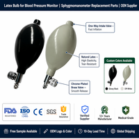 Bulbo de Inflado de Látex para Tensiómetro, de Compresión Manual, Conectable a Tubos, Modelo 085 Hebei
