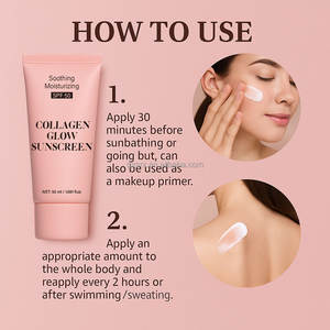 Protector Solar con Colágeno y Péptidos, Niacinamida y Ceramidas, <span class=keywords><strong>SPF</strong></span> <span class=keywords><strong>50</strong></span>, Antienvejecimiento, Iluminador Facial, Protección Diaria - Product Image 5