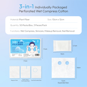Tampons de maquillage en <span class=keywords><strong>coton</strong></span> extensible OEM pour disques de <span class=keywords><strong>coton</strong></span> absorbants pour le visage pour l'application de toner démaquillant et l'utilisation de compresses humides - Product Image 2