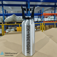 ZX Wholesale OEM ISO7866 Bouteille de CO2 en aluminium haute pression CGA320 0.6L 2L 4L rechargeable pour machine à soda et carbonatation de boissons