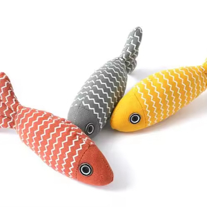 Merhaba pet peluş oyuncak toptan beri nane kedi ile patlama peluş kedi oyuncak dalga balık - Product Image 1