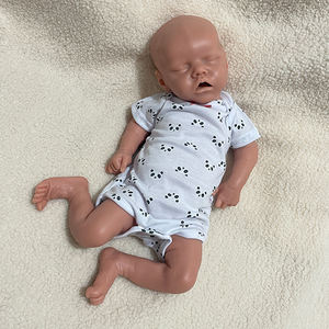 Muñeca Reborn de Silicona de 45 cm, Sin Pintar, con Peso, Cuerpo Completo, Silicona, Bebé Niñ<span class=keywords><strong>a</strong></span> Durmiendo, Regalo para Recién Nacidos - Product Image 4