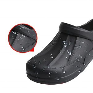 Negro suave EVA resistencia al aceite antideslizante peso ligero restaurante Hotel sin encaje cocina Chef zuecos <span class=keywords><strong>zapatos</strong></span> <span class=keywords><strong>para</strong></span> hombres - Product Image 4