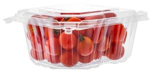 FA36 Contenedor de frutas de plástico para llevar Diseño con bisagras a prueba de manipulaciones Reciclable para uso alimentario - Product Image 3