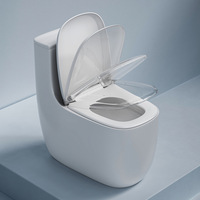 WC monobloc à siphon silencieux, en céramique, à poser au sol, hauteur confort, blanc, articles sanitaires pour hôtels, vente en gros