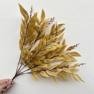 C-457 Hojas Largas <span class=keywords><strong>de</strong></span> Eucalipto, Hojas Artificiales <span class=keywords><strong>de</strong></span> Papel, <span class=keywords><strong>Ramas</strong></span> <span class=keywords><strong>de</strong></span> Sauce para Decoración <span class=keywords><strong>de</strong></span> Árboles del Día <span class=keywords><strong>de</strong></span> los Inocentes - Product Image 6