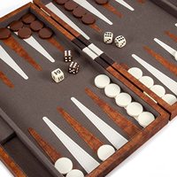 Usine personnalisé de haute qualité luxe Backgammon ensemble comprend cuir bois acrylique Table conseil horloge échecs dés pièces pour voyage