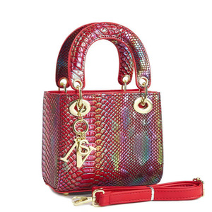 Elegante Bolso de Mano Cuadrado para Mujer con Patrón de Serpiente, Correa Extraíble, Decoración con Logotipo, Material PU, Bolso Cruzado para Uso Diario - Product Image 4