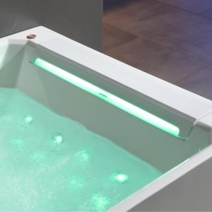 Bañera de Hidromasaje Independiente Resistente con Cortina de Agua de 71 Pulgadas (1.8m), Panel Digital y Música para <span class=keywords><strong>Baño</strong></span> Interior - Product Image 5