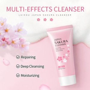 Limpiador Facial Laikou 50g Japonés de <span class=keywords><strong>Sakura</strong></span>, Limpieza Profunda, Reparación, Hidratación, Iluminación, Eliminación de Puntos Negros, Antiarrugas - Product Image 3