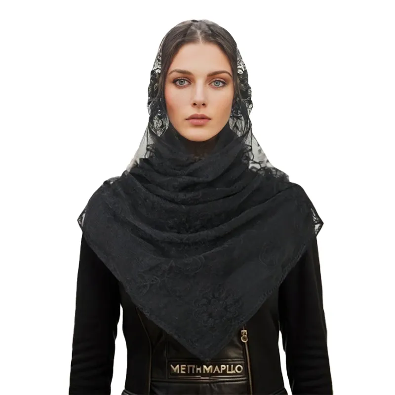 Großhandel Dame langes einfarbiges Gewebe schöne Seide Hijab Schal Blume bestickt