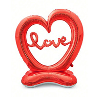 Grand ballon creux d'amour en aluminium pour la fête des mères Graduation Valentine's Day Birthday Wedding Anniversary Decorations
