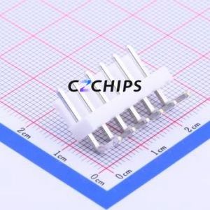 B6PS-VH(LF)(SN) Wire-to-Board Pin Header Bent Lead Through Hole,P=3.96mm Connector 1x6P 3.96mm Right Angle Insert VH - Product Image 1
