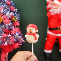 Boîte de 8 sucettes personnalisées pour Noël, avec étiquette privée, personnages festifs, bonbons durs pour enfants, cadeaux de Noël