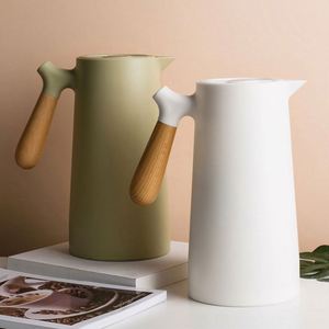 Bouilloire Thermos de Style Nordique Simple 1L avec Doublure en Verre Isolant à Double Paroi pour Eau Chaude, Thé et Café - Product Image 4