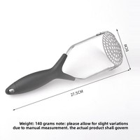 Fabriek Directe Verkoop Roestvrijstalen Aardappelpers Stamper Gebakken Bonen Crusher Aardappelpuree Maker Appelmoesvruchten Gereedschap