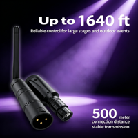 Nuevos Mini Dimmers Hengyu 2025, Transmisor y Receptor Inalámbrico DMX512 de 2.4g y 3 Pines, Controlador de DJ de 110-240V 5W para Iluminación de Escenarios y Bares