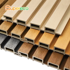 Ngoài trời phân vùng WPC bảng tường ốp rãnh trang trí bên ngoài WPC <span class=keywords><strong>Panel</strong></span> tường - Product Image 1