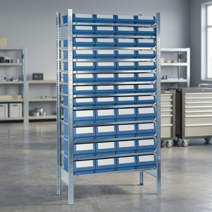 Estantería Básica Ajustable de 2000x1000x300mm con 12 Estantes de Acero (32x2, 16x3) para Uso en Oficina - Product Image 3