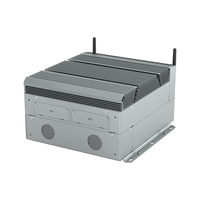 Boîtier sans ventilateur ultra-compact PC Charge de choc à vibrations élevées Montage mural sur rail DIN Connexion de dispositif d'E/S simple Ordinateur intégré