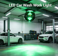 Tube lumineux LED rond vert IP65 pour lavage de voitures, atelier 4S, lampe indicatrice de direction, signal de sécurité pour garage automobile